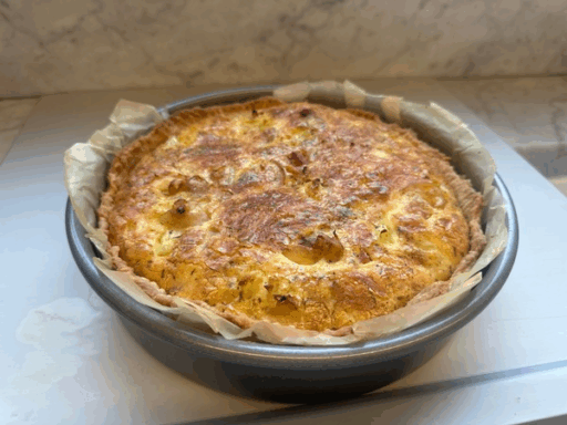 Cooking with Crosby Roamann: Spring Quiche with Cauliflower, Ham & Gruyere